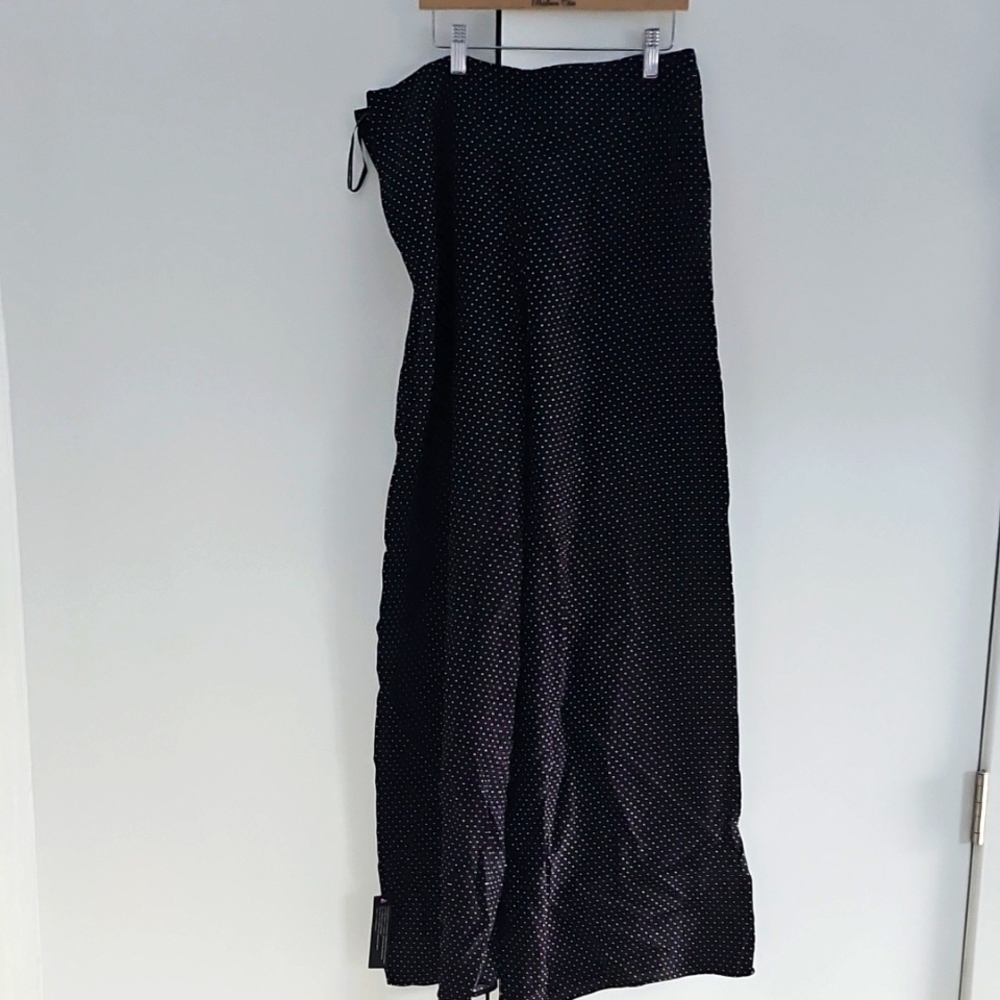 Elegant Black Polka Dot Skirt